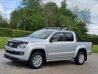 USED 2014 14 VOLKSWAGEN AMAROK 2.0 DC TDI HIGHLINE 4MOTION 180 BHP SAT NAV+LEATHER+BULL BARS ** NO VAT