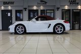 USED 2012 62 PORSCHE BOXSTER 3.4 24V S PDK 2d AUTO 315 BHP FINISHED IN STUNNING WHITE, WITH BEAUTIFULLY CONTRASTING RED ROOF AND FULL RED LEATHER SPORTS SEATS AND UPHOLSTERY + THOUSANDS OF POUNDS OF ADDITIONAL SPECIFICATION + IMPECCABLE SERVICED AND COMES WITH A FULLY DOCUMENTED PORSCHE SERVICE HISTORY + SATELLITE NAVIGATION + PDK DUAL CLUTCH AUTO +  BLUETOOTH CONNECTIVITY + SPORT EXHAUST SYSTEM + BOSE SURROUND SOUND SPEAKER SYSTEM + PORSCHE COMMUNICATION MANAGEMENT + 2-ZONE CLIMATE CONTROL + AUTOMATIC XENON HEADLIGHTS + CRUISE CONTROL + ECO STOP/START