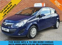USED 2013 K VAUXHALL CORSA 1.0 S ECOFLEX 3d 64 BHP &pound;30 ROAD TAX