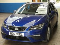USED 2018 67 SEAT LEON 1.4 ECOTSI FR TECHNOLOGY DSG 5d 148 BHP SAT NAV PART LEATHER INTERIOR