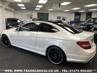 USED 2014 14 MERCEDES-BENZ C CLASS FAST BECOMING RARE MERCEDES C63 AMG 6.3 V8 MCT 7S COUPE **DIAMOND WHITE PEARL** FREE UK DELIVERY*VIDEO AVAILABLE* FINANCE ARRANGED* PART EX*HPI CLEAR