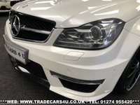 USED 2014 14 MERCEDES-BENZ C CLASS FAST BECOMING RARE MERCEDES C63 AMG 6.3 V8 MCT 7S COUPE **DIAMOND WHITE PEARL** FREE UK DELIVERY*VIDEO AVAILABLE* FINANCE ARRANGED* PART EX*HPI CLEAR