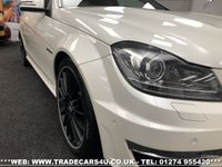 USED 2014 14 MERCEDES-BENZ C CLASS FAST BECOMING RARE MERCEDES C63 AMG 6.3 V8 MCT 7S COUPE **DIAMOND WHITE PEARL** FREE UK DELIVERY*VIDEO AVAILABLE* FINANCE ARRANGED* PART EX*HPI CLEAR