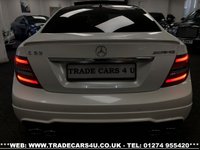 USED 2014 14 MERCEDES-BENZ C CLASS FAST BECOMING RARE MERCEDES C63 AMG 6.3 V8 MCT 7S COUPE **DIAMOND WHITE PEARL** FREE UK DELIVERY*VIDEO AVAILABLE* FINANCE ARRANGED* PART EX*HPI CLEAR
