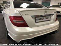 USED 2014 14 MERCEDES-BENZ C CLASS FAST BECOMING RARE MERCEDES C63 AMG 6.3 V8 MCT 7S COUPE **DIAMOND WHITE PEARL** FREE UK DELIVERY*VIDEO AVAILABLE* FINANCE ARRANGED* PART EX*HPI CLEAR