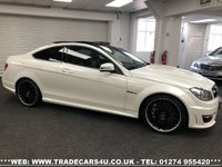 USED 2014 14 MERCEDES-BENZ C CLASS FAST BECOMING RARE MERCEDES C63 AMG 6.3 V8 MCT 7S COUPE **DIAMOND WHITE PEARL** FREE UK DELIVERY*VIDEO AVAILABLE* FINANCE ARRANGED* PART EX*HPI CLEAR