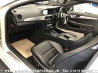 USED 2014 14 MERCEDES-BENZ C CLASS FAST BECOMING RARE MERCEDES C63 AMG 6.3 V8 MCT 7S COUPE **DIAMOND WHITE PEARL** FREE UK DELIVERY*VIDEO AVAILABLE* FINANCE ARRANGED* PART EX*HPI CLEAR