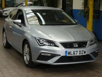 USED 2018 67 SEAT LEON 1.4 ECOTSI FR TECHNOLOGY DSG 3d 150 BHP STUNNING EXAMPLE SAT NAV FSH