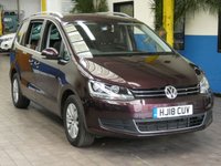 USED 2018 18 VOLKSWAGEN SHARAN 2.0 SE TDI BLUEMOTION TECHNOLOGY 5d 148 BHP 7 SEATS 1 OWNER FSH