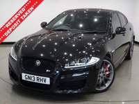 USED 2013 13 JAGUAR XF 5.0 V8 SUPERCHARGED (510 BHP) XFR AUTO 4DR + NAV + E/M/HEATED LEATHERS + CRUISE + MEDIA + PARK AID + XENON - LED + PRIVACY + 20 S 20 S+XENONS+PARK+PRIVACY+HEATED-LEATHERS+NAV+CRUISE