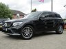 USED 2018 18 MERCEDES-BENZ GLC-CLASS 2.1 GLC 250 D 4MATIC AMG LINE PREMIUM PLUS 5d 201 BHP Finished in OBSIDIAN BLACK with contrasting EBONY HEATED LEATHER trim. This GLC is an upmarket SUV with a quality interior and plenty of space inside. This SUV has arguably the poshest feeling cabin in its class. It has great Interior space and a generous size boot. Other features include Sat Nav, Full Leather, DAB Radio, B/Tooth, Rear View Camera, Power Boot ,  PAN ROOF and much more, comes with 2 keys & dealer serviced at the following miles: 15665 miles, 29519 miles, 49624 miles, 73700 miles,
