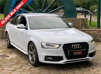 USED 2014 14 AUDI A4 2.0 TDI BLACK EDITION 4d 174 BHP AUDI A4 S-LINE TDi 'BLACK EDITION' SALOON, 2 FORMER KEEPERS - 46,568 MILES WITH HISTORY - 60+ MPG - &pound;30 PER YEAR ROAD TAX - 19 INCH MATT GREY UPGRADE ALLOYS