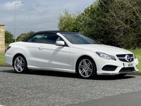 USED 2013 13 MERCEDES-BENZ E-CLASS 2.1 E220 CDI AMG SPORT 2d 170 BHP CONVERTIABLE AUTO Command Sat Nav Full Leather