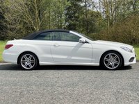 USED 2013 13 MERCEDES-BENZ E-CLASS 2.1 E220 CDI AMG SPORT 2d 170 BHP CONVERTIABLE AUTO Command Sat Nav Full Leather