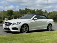 USED 2013 13 MERCEDES-BENZ E-CLASS 2.1 E220 CDI AMG SPORT 2d 170 BHP CONVERTIABLE AUTO Command Sat Nav Full Leather
