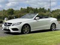 USED 2013 13 MERCEDES-BENZ E-CLASS 2.1 E220 CDI AMG SPORT 2d 170 BHP CONVERTIABLE AUTO Command Sat Nav Full Leather