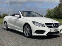 USED 2013 13 MERCEDES-BENZ E-CLASS 2.1 E220 CDI AMG SPORT 2d 170 BHP CONVERTIABLE AUTO Command Sat Nav Full Leather