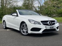 USED 2013 13 MERCEDES-BENZ E-CLASS 2.1 E220 CDI AMG SPORT 2d 170 BHP CONVERTIABLE AUTO Command Sat Nav Full Leather