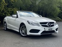 USED 2013 13 MERCEDES-BENZ E-CLASS 2.1 E220 CDI AMG SPORT 2d 170 BHP CONVERTIABLE AUTO Command Sat Nav Full Leather