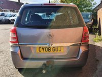 USED 2008 08 VAUXHALL ZAFIRA 1.8 EXCLUSIV 5d 139 BHP 7 SEATS