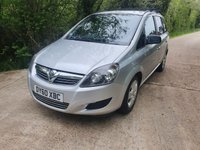 USED 2010 60 VAUXHALL ZAFIRA 1.6 EXCLUSIV 5d 113 BHP ZERO DEPOSIT FINANCE AVAILABLE