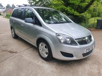 USED 2010 60 VAUXHALL ZAFIRA 1.6 EXCLUSIV 5d 113 BHP ZERO DEPOSIT FINANCE AVAILABLE