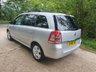 USED 2010 60 VAUXHALL ZAFIRA 1.6 EXCLUSIV 5d 113 BHP ZERO DEPOSIT FINANCE AVAILABLE