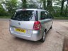 USED 2010 60 VAUXHALL ZAFIRA 1.6 EXCLUSIV 5d 113 BHP ZERO DEPOSIT FINANCE AVAILABLE