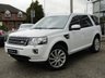 USED 2014 64 LAND ROVER FREELANDER 2.2 SD4 SE TECH 5d 190 BHP Finished in FUJI WHITE with contrasting FULL HEATED LEATHER Trim. The Land Rover Freelander comes from one of the most desirable brands currently on the market its spacious robust and well equiped as a mid sized family 4x4. This compact sport utility SUV comes with loads of features including HEATED LEATHER, SAT NAV, DAB RADIO, Rear Park sensors, Meridian Speakers, Headlight Washers, Cruise Control and much more. Dealer serviced at 6 miles, 61337 miles and on arrival at EMC at 72444 miles.