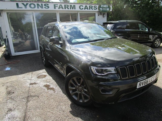 2016 66 Jeep Grand Cherokee 3.0 V6 75TH ANNIVERSARY CRD 5d 247 BHP AUTOMATIC FOUR WHEEL DRIVE *VERY RARE SPECIAL EDITION*
