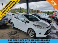 USED 2010 60 FORD FIESTA 1.6 ZETEC S 3d 118 BHP RAC WARRANTY- SUPERB CONDITION