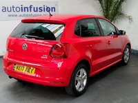 USED 2017 17 VOLKSWAGEN POLO 1.2 MATCH EDITION TSI 5d 89 BHP BLUETOOTH PARKING SENSORS FSH