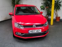USED 2017 17 VOLKSWAGEN POLO 1.2 MATCH EDITION TSI 5d 89 BHP BLUETOOTH PARKING SENSORS FSH