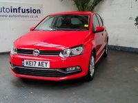 USED 2017 17 VOLKSWAGEN POLO 1.2 MATCH EDITION TSI 5d 89 BHP BLUETOOTH PARKING SENSORS FSH