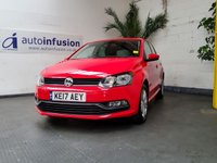 USED 2017 17 VOLKSWAGEN POLO 1.2 MATCH EDITION TSI 5d 89 BHP BLUETOOTH PARKING SENSORS FSH