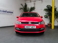 USED 2017 17 VOLKSWAGEN POLO 1.2 MATCH EDITION TSI 5d 89 BHP BLUETOOTH PARKING SENSORS FSH