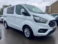 USED 2018 68 FORD TRANSIT CUSTOM 2.0 300 LIMITED DCIV L1 H1 168 BHP **6 Seater Crew Van - NO VAT** 