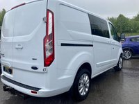 USED 2018 68 FORD TRANSIT CUSTOM 2.0 300 LIMITED DCIV L1 H1 168 BHP **6 Seater Crew Van - NO VAT** 