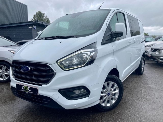 2018 68 Ford Transit Custom 2.0 300 LIMITED DCIV L1 H1 168 BHP **6 Seater Crew Van - NO VAT**