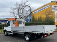 USED 2016 65 FORD TRANSIT 350 TDCi 155 L4 DROPSIDE + CRANE [ 13.7ft ] DRW  LIGHT ALLOY BODY D/S DROPSIDE BODY