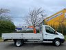 USED 2016 65 FORD TRANSIT 350 TDCi 155 L4 DROPSIDE + CRANE [ 13.7ft ] DRW  LIGHT ALLOY BODY D/S DROPSIDE BODY