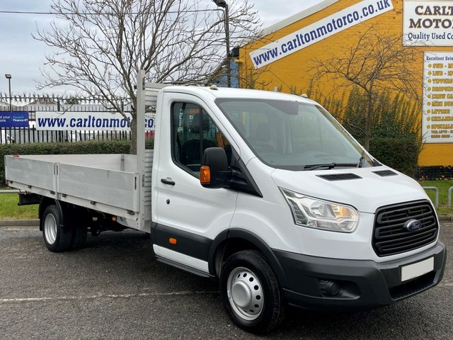 2016 65 Ford Transit 350 TDCi 155 L4 DROPSIDE + CRANE [ 13.7ft ] DRW 