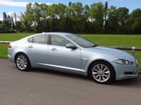 USED 2013 13 JAGUAR XF 2.2 D LUXURY 4d 200 BHP METALLIC CRYSTAL BLUE WITH A MERE 77000 MILES STUNNING COLOUR COMBINATION