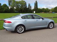 USED 2013 13 JAGUAR XF 2.2 D LUXURY 4d 200 BHP METALLIC CRYSTAL BLUE WITH A MERE 77000 MILES STUNNING COLOUR COMBINATION