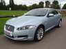 USED 2013 13 JAGUAR XF 2.2 D LUXURY 4d 200 BHP METALLIC CRYSTAL BLUE WITH A MERE 77000 MILES STUNNING COLOUR COMBINATION