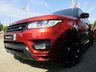 USED 2013 63 LAND ROVER RANGE ROVER SPORT 3.0 SDV6 AUTOBIOGRAPHY DYNAMIC 5d 288 BHP Finished in CHILE RED METALIC with contrasting EBONY CLIMATE HEATED LEATHER SEATS. This Range Rover Sport is a luxurious top of the range SUV. This car is a good choice if you want a posh car that's brilliant for family life. Features include, Stealth Pack, 22" alloys, Side Steps, Rear view camera, Climate front and rear Leather Seats, Sat Nav, DAB, Cruise, 22" Alloys and much more. Dealer serviced at 12240 miles, 25619 miles, 44281 miles, 54466 miles, 64443 miles and at 76671 miles.