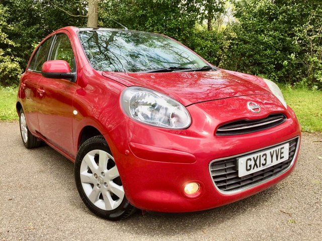 2013 13 Nissan Micra 1.2 TEKNA DIG-S KURO 97 BHP &pound; ZERO ROAD TAX//PAN SUNROOF//SATNAV//REAR PARK ASSIST//NEW CLUTCH