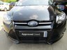 USED 2012 62 FORD FOCUS 1.6 TITANIUM 5d 124 BHP Finished in PANTHER BLACK MET metallic with contrasting Grey Cloth trim. This is a modern day peoples auto hatchback car. It is a reliable, practical and affordable vehicle that is liked by everyone. Great features which include Keyless Start, Low mileage, Park Sensors, Heated Front Screen, B/Tooth, DAB radio, Alloys, Front Fogs and much more. Dealer Serviced at 3504 miles, 5999 miles, 7593 miles and on arrival at 53514 miles by EMC. 12 Months MOT.