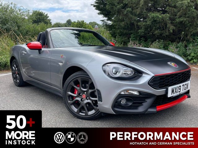 2019 19 ABARTH 124 1.4 SPIDER MULTIAIR 2d 168 BHP RED & BLACK LEATHER