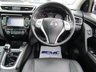 USED 2017 17 NISSAN QASHQAI 1.5 DCI TEKNA 5d 108 BHP Finished in GUN METAL GREY METALLIC with contrasting EBONY BLACK HEATED SEATS. The Qashqai is one of the best selling SUV's around at the moment. This Top of the range edition is comfy, easy to drive and has enough space for 5 adults. Features include, Full heated leather, Sat Nav, Pan Roof, 360 Reverse Cameras, DAB, B/Tooth and much more. Dealer serviced at 16502 miles, 21922 miles and on arrival at 29330 miles. Comes with 12 months MOT.